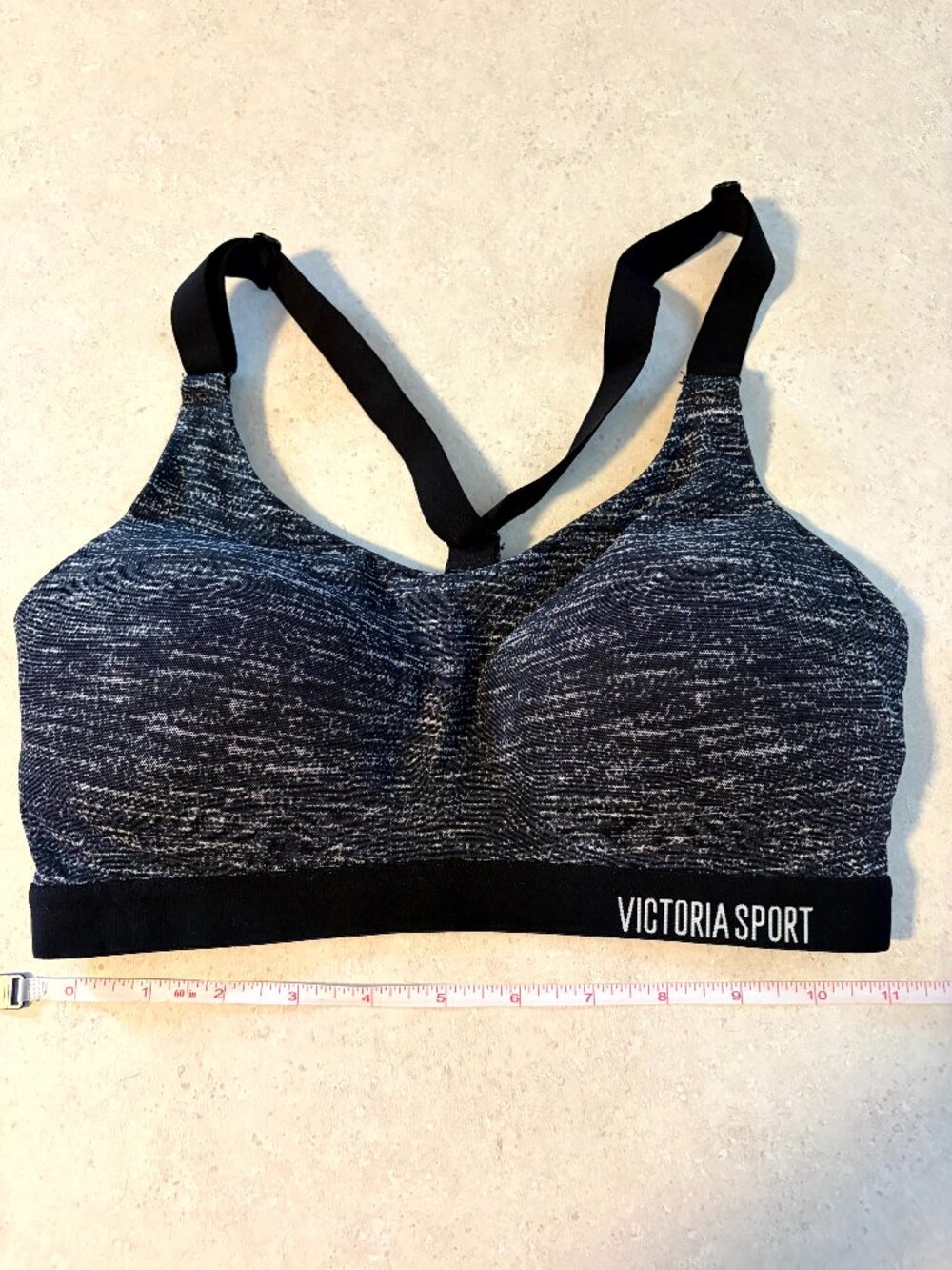 Victoria Sport by Victoria's Secret Lightly Lined Sports Bra Heather Black 32D